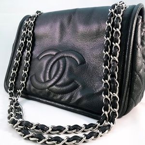 Chanel caviar timeless flap bag